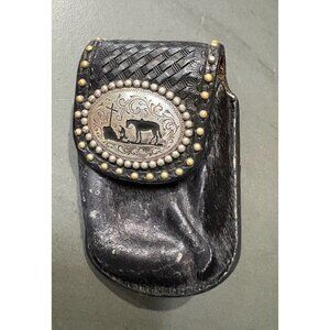 Vintage Small Leather belt clip case